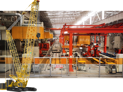 超大型履帶吊履帶梁智能拼點(diǎn)、焊接生產(chǎn)線