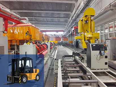 叉車(chē)門(mén)架焊接生產(chǎn)線(xiàn)