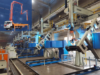 回轉(zhuǎn)底座焊接生產(chǎn)線(xiàn)