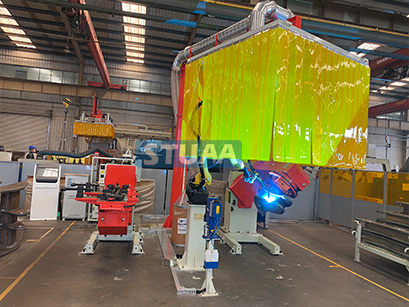 裝載機搖臂座粱、搖臂機器人焊接工作站