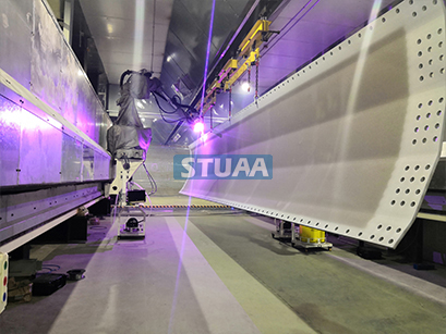 風(fēng)電機(jī)艙罩機(jī)器人噴砂-噴鋅-噴涂智能自動(dòng)線(xiàn)體